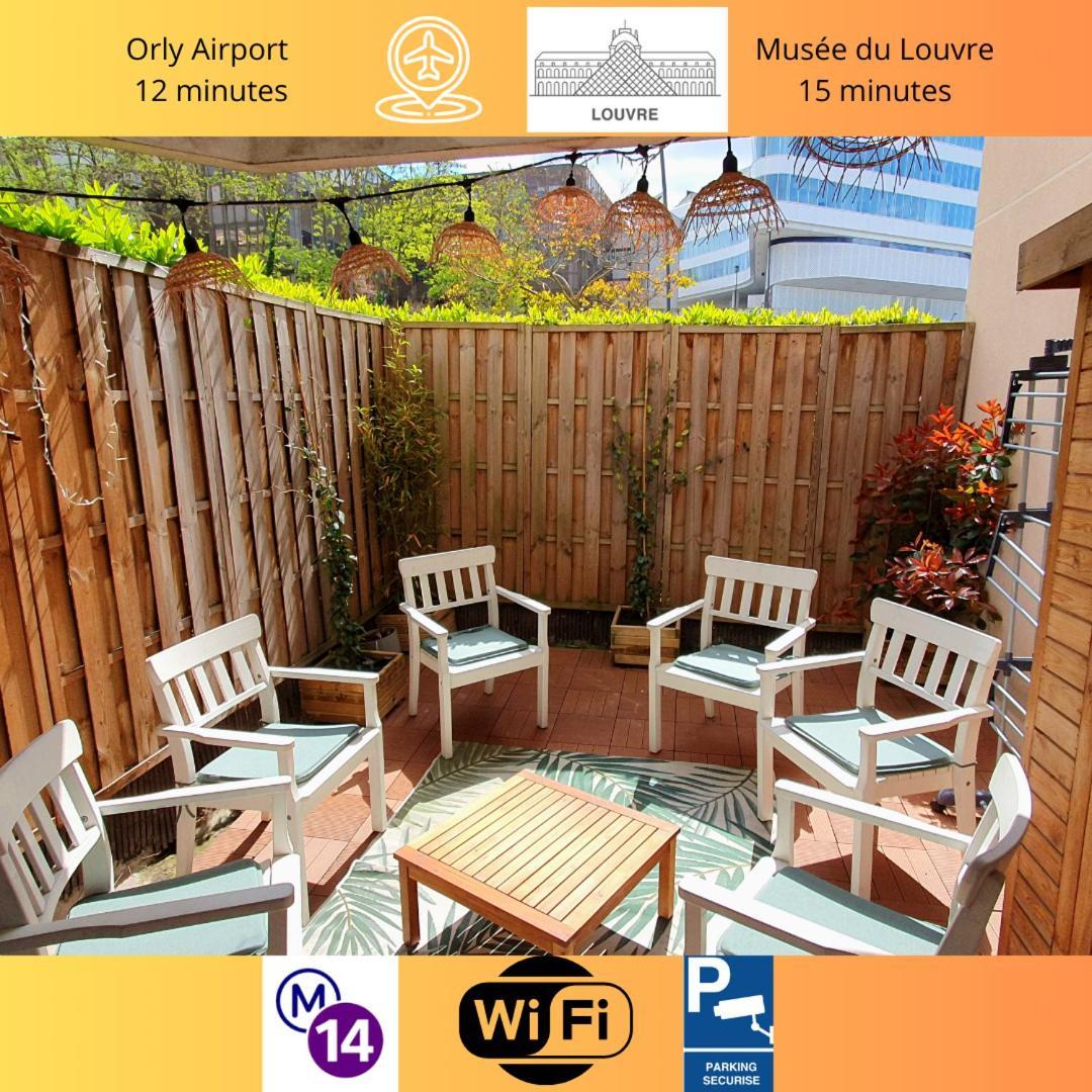 Cosy'N Paris - Parking Secure - Metro 14 - Wifi - Terrace - Premium Bedding Apartment Gentilly Exterior photo